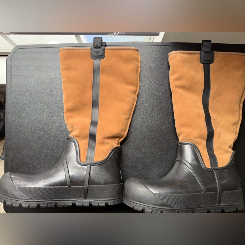 Black and Tan Boots